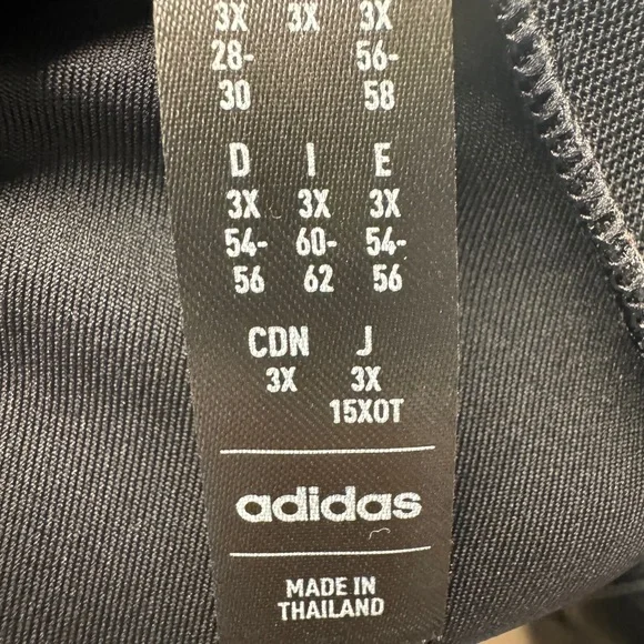 #337 Adidas black razor back tank top size 3X. NWOT - Picture 3 of 3